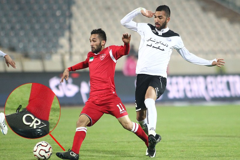 صادقیان با کفش کریس رونالدو (عکس)