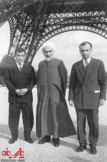 خطیب مشهور در کنار برج ایفل/ عکس