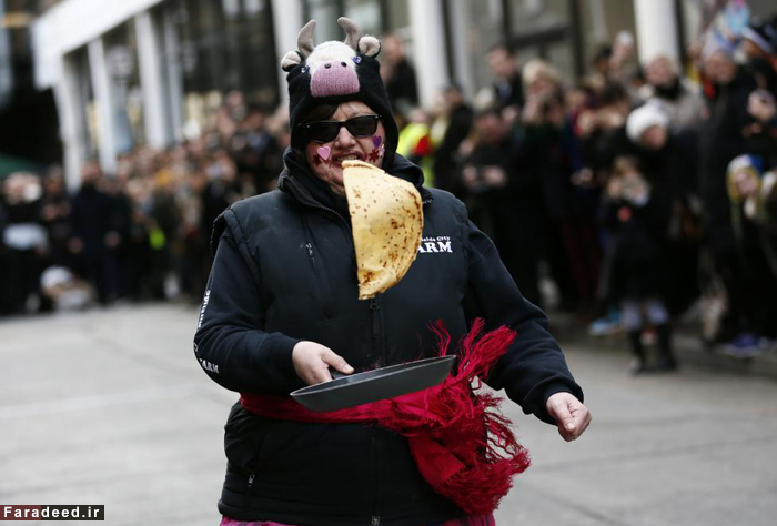 تصاویر/ مسابقه دویدن و درست کردن نان!